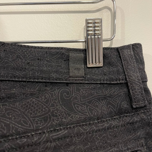 7 For All Mankind - Jeans/Pants - SZ 27 - Black with Paisley detail - Picture 6 of 9